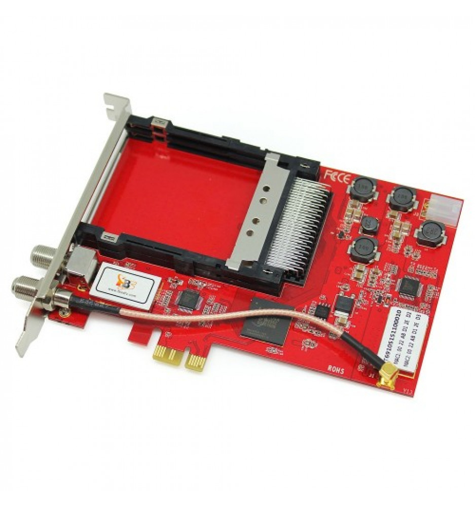 TBS6910 DVB-S2 Dual Tuner Dual CI PCIe Card